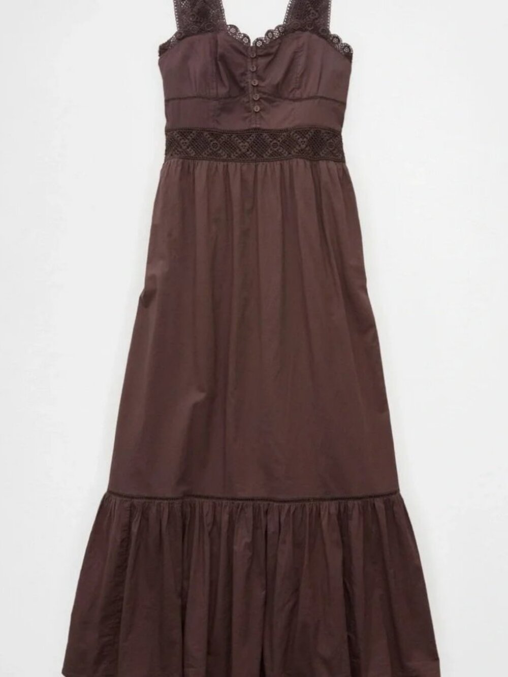 BNWT American Eagle Catie Corset Crochet Midi Dress - Picture 3 of 7
